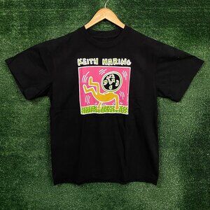 Keith Haring Clock Face Man N.Y.C. Fresh Festival T-Shirt Size Medium
